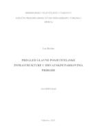 Pregled glavne posjetiteljske infrastrukture u hrvatskim parkovima prirode