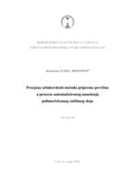 Procjena učinkovitosti metoda pripreme površine u procesu automatiziranog nanošenja polimeriziranog zaštitnog sloja