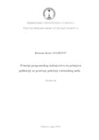 prikaz prve stranice dokumenta Principi programskog inženjerstva na primjeru aplikacije za praćenje položaja računalnog miša