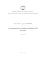 prikaz prve stranice dokumenta Analiza makroekonomskih pokazatelja Republike Hrvatske