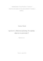 prikaz prve stranice dokumenta Agresivni vs. diskretni marketing: što najbolje odgovara za generaciju Z